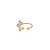 Piercing Fake Cruz Cravejada com Zircônias Banho Ouro 18k - Imagem 1