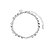 Pulseira Dupla Cravejada com Zircônias Banho Ródio Branco - Imagem 1