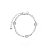Pulseira Cristal Branco Banho Ródio Branco - Imagem 1