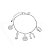 Pulseira Amuletos da Sorte Banho Ródio Branco - Imagem 1