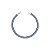 Pulseira Cravejada com Zircônias Azul Banho Ródio Branco - Imagem 1