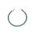 Pulseira Cravejada com Zircônia Verde Banho Ródio Branco - Imagem 1