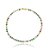 Pulseira Cravejada Com Zircônias Multicor Banho Ouro 18k - Imagem 1