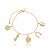 Pulseira Amuletos da Sorte Banho Ouro 18k - Imagem 1