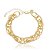 Pulseira Elos Escamados Banho Ouro 18k - Imagem 2