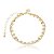 Pulseira Dupla Cravejada com Zircônias Banho Ouro 18k - Imagem 1