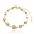 Pulseira Bolinhas Com Esfera Diamantada Banho Ouro 18k - Imagem 1