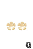 Brinco Flor Tropical Banho Ouro 18k - Imagem 1