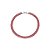 Pulseira Baguete Com Cristais Vermelho Banho Ródio Branco - Imagem 1