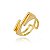 Anel 3 Fios Lisos Folheado a Ouro 18K - Imagem 1