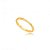 Anel Aliança Marca Diagonal Folheado a Ouro 18K - Imagem 1