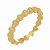 Anel Aro Bolinhas Lisas Folheado a Ouro 18K - Imagem 1