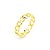 Anel Aro Corrente Lisa Folheado a Ouro 18K - Imagem 2