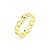 Anel Aro Corrente Lisa Folheado a Ouro 18K - Imagem 2