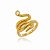 Anel Cobra Emaranhada Folheado a Ouro 18K - Imagem 3