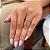 Anel Coroa Em V Cravejada Folheado a Ouro 18K - Imagem 2