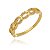 Anel Correntinha Cravejado Folheado a Ouro 18K - Imagem 1