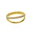 Anel Duplo Fio Liso E Cravejado Folheado a Ouro 18K - Imagem 2