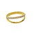 Anel Duplo Fio Liso E Cravejado Folheado a Ouro 18K - Imagem 2