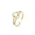 Anel Flor Mandala Folheado a Ouro 18K - Imagem 1