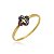 Anel Flor Rainbow Folheado a Ouro 18K - Imagem 2
