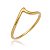 Anel Ondinha Fio Folheado a Ouro 18K - Imagem 1