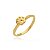 Anel Pet Vazado Folheado a Ouro 18K - Imagem 1