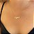Colar Personalizado 1 Nome Folheado a Ouro 18K - Imagem 1