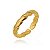 Anel Corda Achatada Folheado a Ouro 18K - Imagem 1