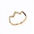 Anel Falange Zig Zag Cravejado Folheado a Ouro 18K - Imagem 1