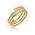 Anel Regulável Fio Enrolado Folheado a Ouro 18K - Imagem 1