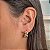 Argola Croissant Folheado a Ouro 18K - Imagem 1
