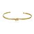 Bracelete Fio Duplo Nózinho Folheado a Ouro 18K - Imagem 1