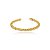 Bracelete Fio Quadrado Enrolado Folheado a Ouro 18K - Imagem 1