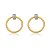 Brinco Alianca Folheado a Ouro 18K - Imagem 1