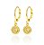 Brinco Argola 1 Moeda Folheado a Ouro 18K - Imagem 1