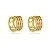 Brinco Argola 3 Fios Navetes Folheado a Ouro 18K - Imagem 1