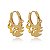 Brinco Argola Clicker 7 Luas Folheado a Ouro 18K - Imagem 1