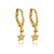 Brinco Argola Estrela Folheado a Ouro 18K - Imagem 1