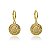 Brinco Argola Moeda Versac Folheado a Ouro 18K - Imagem 1