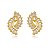 Brinco Baguetes Espiral Folheado a Ouro 18K - Imagem 1