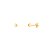 Brinco Bola 2Mm Folheado a Ouro 18K - Imagem 1