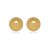 Brinco Bola 8Mm Folheado a Ouro 18K - Imagem 1