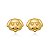 Brinco Cachorrinho Pequeno Folheado a Ouro 18K - Imagem 1