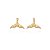 Brinco Cauda De Sereia Folheado a Ouro 18K - Imagem 1
