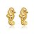 Brinco Cavalo Marinho Folheado a Ouro 18K - Imagem 1