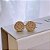 Brinco Chuveiro Cristal com Trabalho Lateral Folheado a Ouro 18k - Imagem 1