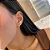 Brinco de Cruz Lisa Folheado a ouro 18K - Imagem 1