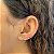 Brinco Earcuff Haste Cravejada Folheado a Ouro 18K - Imagem 2