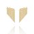 Brinco Earcuff Franjas Pequeno Folheado a Ouro 18K - Imagem 1